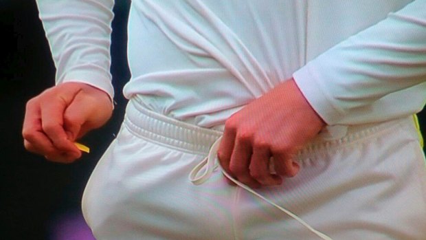 What is Cameron Bancroft hiding down his pants?