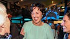 Teal independent MP Kate Chaney arrives at her election night event in Curtin.