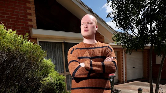 Chris McIntosh, 31, is a hospitality worker who has moved houses several times due to rent increases in Melbourne. 