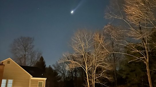 Multiple drones are seen over Bernardsville, New Jersey.