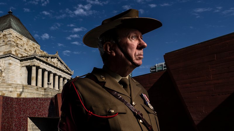 A volunteer Anzac Day marshal marks a half-century of service
