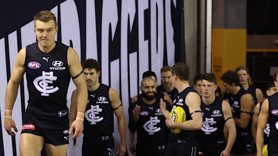 Carlton CEO Brian Cook is reluctant to talk right now about a finals berth for the Blues. 