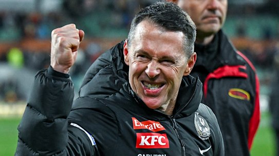 Magpies coach Craig McRae.