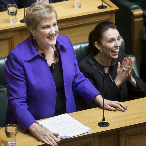 Ardern with former New Zealand Labour deputy leader, Annette King.