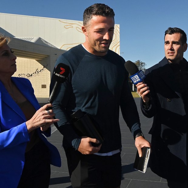 Sam Burgess left the Rabbitohs in controversial circumstances last month.