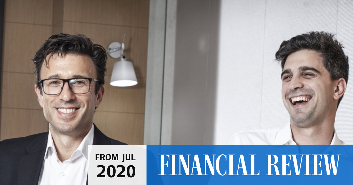 Nick Molnar Anthony Eisen : Afterpay sales boom as late fee income share falls, Two of the three founders, sebastian siemiatkowski and niklas adalberth.