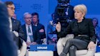 ANU chancellor Julie Bishop speaking at Davos in January 2023.