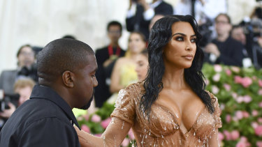Kim Kardashian, pictured with husband Kanye West, inspired the creation of the Kardashian Index.
