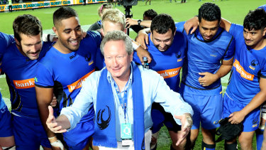 Footy head: Andrew Forrest has plowed more than $50 million into the Rapid Rugby competition.