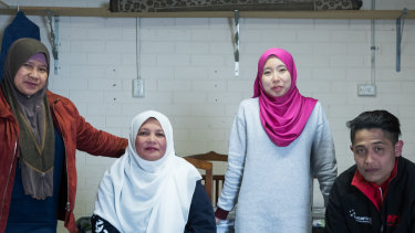 Migrant farm workers Jeliah Jamuan, Mahani Mohd Tif, Putri Nazeri, Danial Jalil