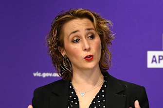 Gabrielle Williams, Minister for the Prevention of Family Violence, says tensions between agencies had an impact on the Orange Door safety hubs.