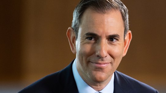 Treasurer Dr Jim Chalmers ahead of the budget, which will show a surplus.