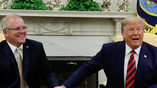 Scott Morrison sent a different message to the President by talking about China as a partner rather than a threat.