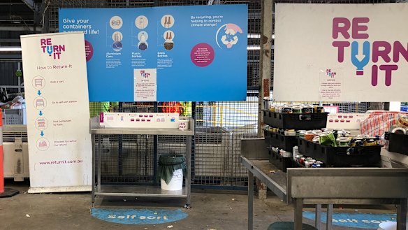 A Re.Turn-it station at The Salvation Army, Red Hill.