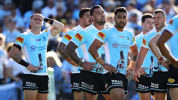 This could be a familiar pose for the Sharks this season.