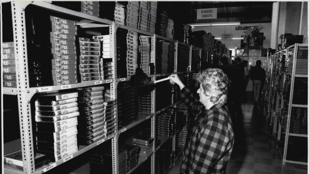 Fantasy Lane, seen here in the 1980s, was marketed as Australia as the first adult supermarket, and was based in Fyshwick for many years.