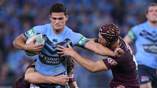 Nathan Cleary has had a mixed run in the NSW No.7 jumper.
