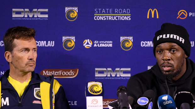 Backing: Mulvey says he's prepared to play the long game to develop Bolt as a footballer.