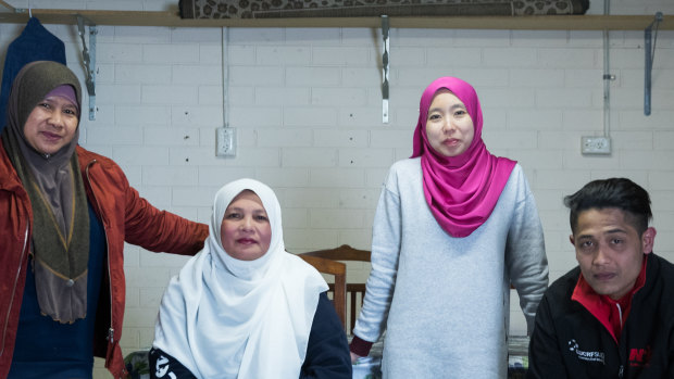 Migrant farm workers Jeliah Jamuan, Mahani Mohd Tif, Putri Nazeri, Danial Jalil