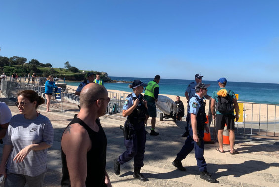 Coogee Beach was shut on Friday amid fears of overcrowding.