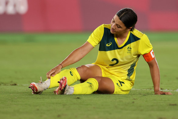 Sam Kerr during the loss.