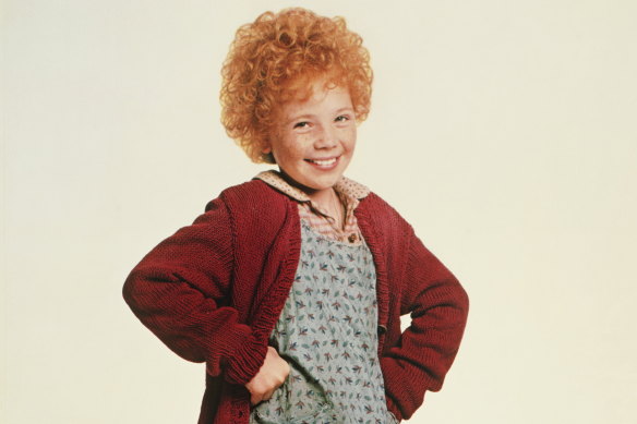 Aileen Quinn in the film adaptation of Annie.