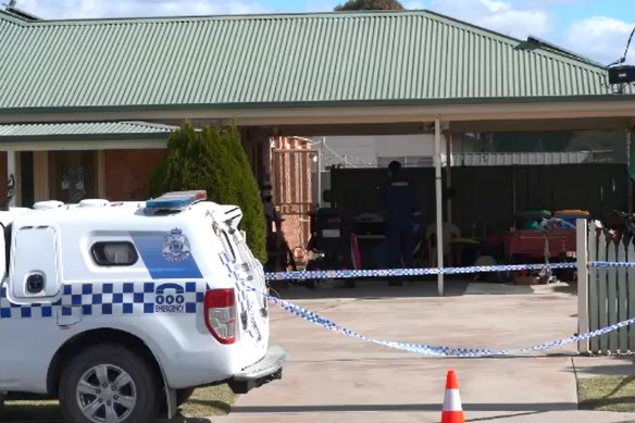 Emma Bates, 49, was found dead at her Cobram home on Tuesday.