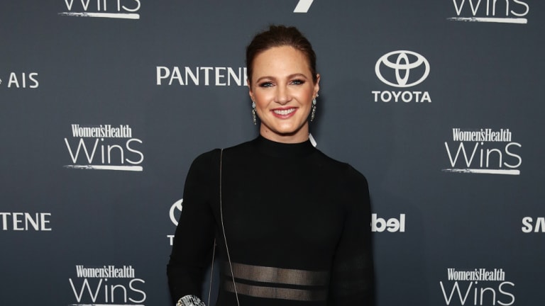 Rejuvenated: Cate Campbell at last night's awards. She took out the top honour after a superb 2018.