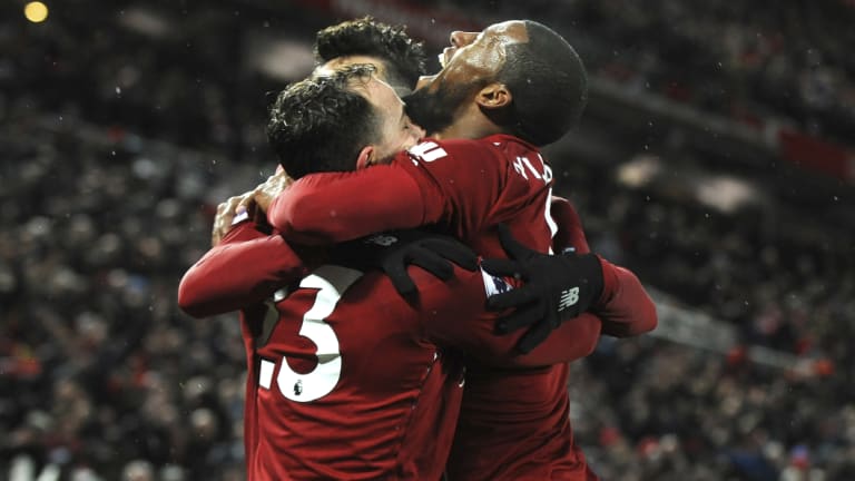 Red alert: Premier League leaders Liverpool will look to take their domestic form into the clash with Bayern Munich.