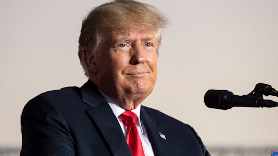 Donald Trump blamed “the fake news media” for his decision to cancel his January 6 anniversary press conference. 