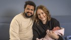 Liam and Maeve Stallbaum with their baby Freya.