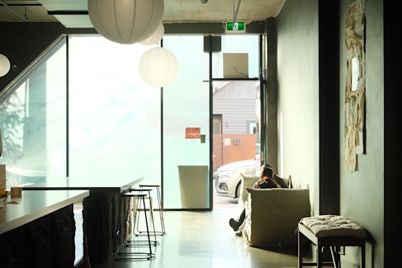 Inside industrial-chic Abbotsford cafe Groove.