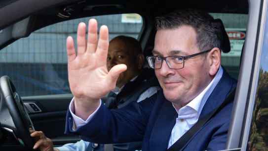 Daniel Andrews stood down as premier in September.
