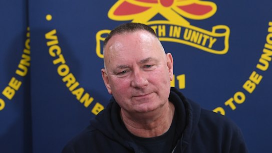 United Firefighters Union chief Peter Marshall on Friday.