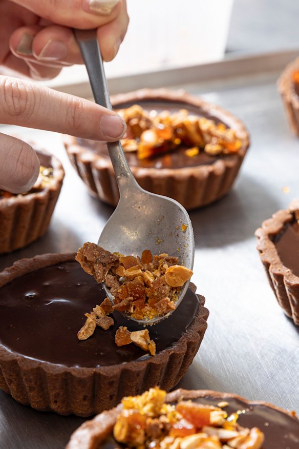 Chocolate tarts.