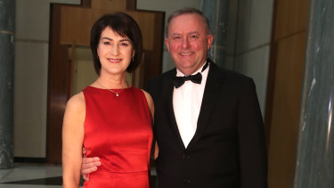 Anthony Albanese and Carmel Tebbutt, pictured at the Midwinter Ball in September, have separated after 30 years.