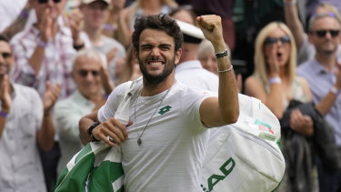 L'italiano Matteo Berrettini ha raggiunto per la prima volta la finale di Wimbledon.
