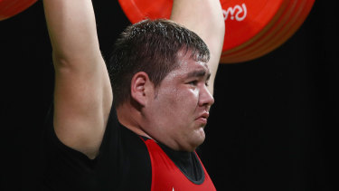 Super heavyweight Rustam Djangabaev of Uzbekistan was banned for doping last year. 