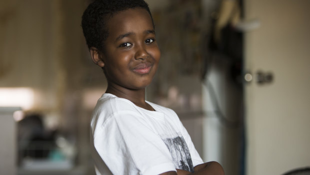 Hussein Ahmed, 12, had a kidney transplant after years on dialysis.
