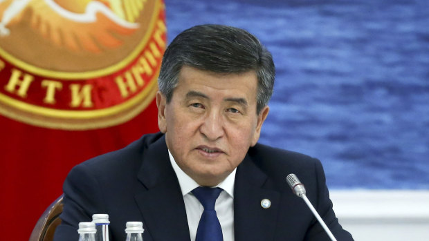 Kyrgyzstan's President Sooronbai Jeenbekov.