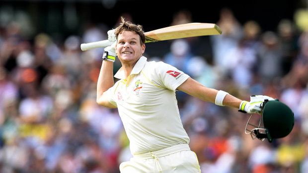 Steve Smith during the Perth Test of the 2017-18 Ashes series.