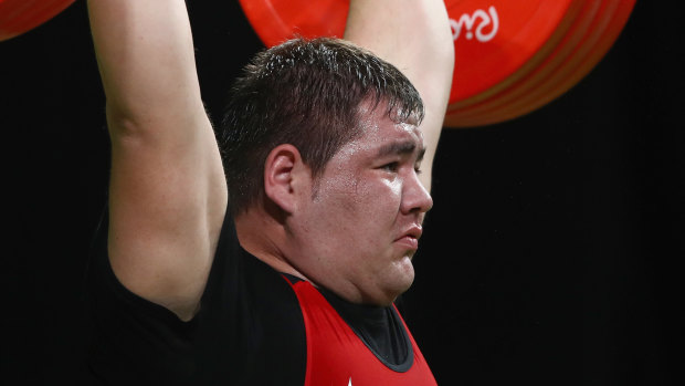 Super heavyweight Rustam Djangabaev of Uzbekistan was banned for doping last year. 