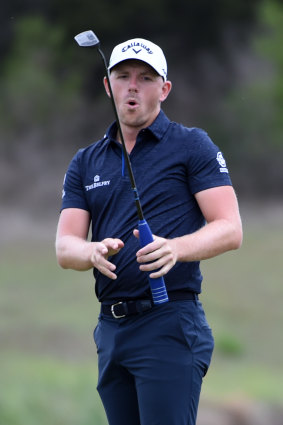 Matt Wallace had been tied for the lead at the start of play in the final round.