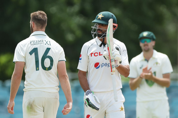 Shan Masood scored a double century against the PM’s XI.