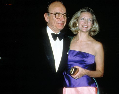 Mrs Murdoch No. 2: Rupert and his second wife, Anna, in 1989.