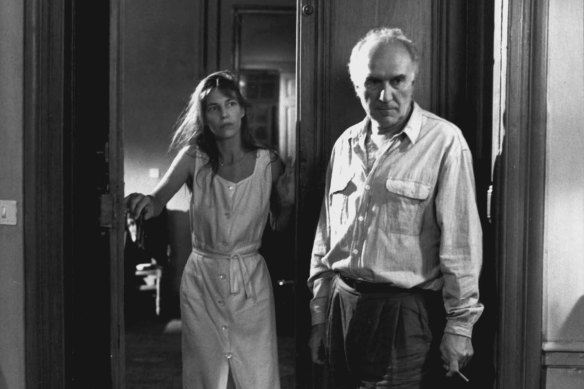 Jane Birkin and Michel Piccoli in Jacques Rivette's La Belle Noiseuse.