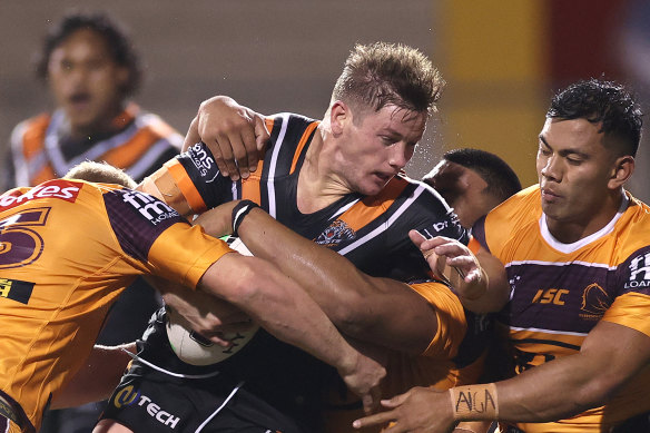 On-loan hooker Harry Grant has been a revelation for the Wests Tigers.