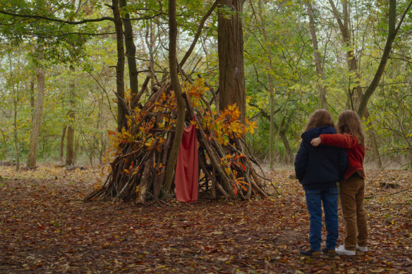 A treehouse brings two girls together in Petite Maman; what follows is a remarkable tale of time travel.