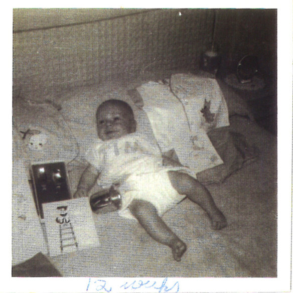 The baby that Lily Arthur, then 17, was coerced into giving up.