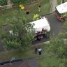 A woman has died after she was struck by a garbage truck in Sydney’s west on Tuesday.